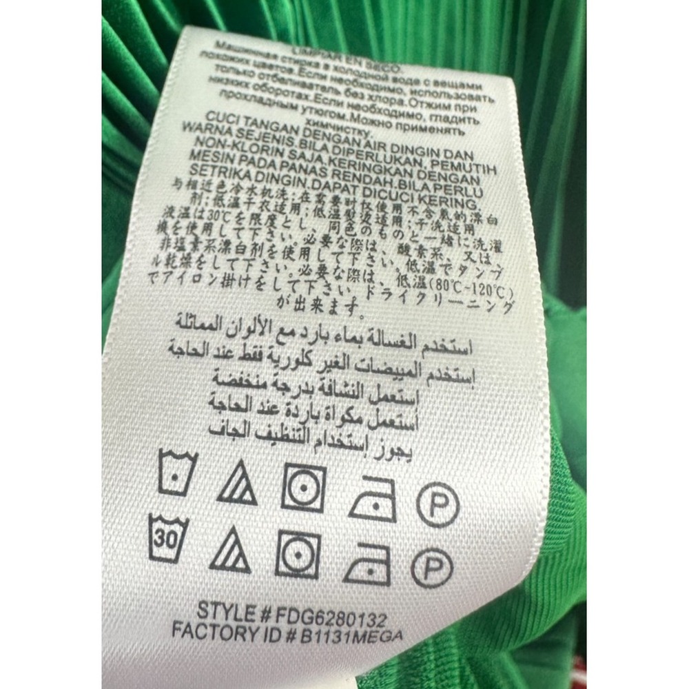BCBGMAXAZRIA Emerald Green Satin Plisse High-Neck Maxi Dress XXS Pleated Elegant - Picture 16 of 16